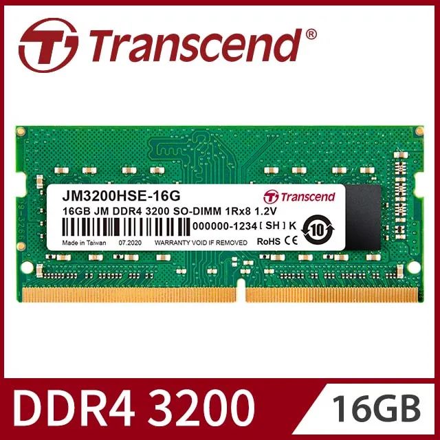 創見 Transcend JetRam DDR4-3200 16G 筆記型電腦記憶體【風和資訊】 歷史價格詳細信息