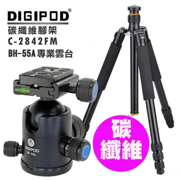 DIGIPOD C-2552FM碳纖維三腳架+BH-52A雲台 歷史價格詳細信息