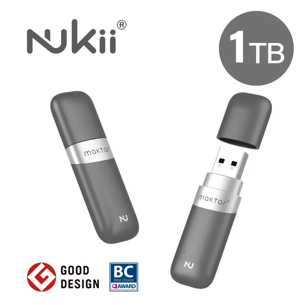 Nukii 新世代智慧型USB-C隨身碟1TB 時尚白 歷史價格詳細信息