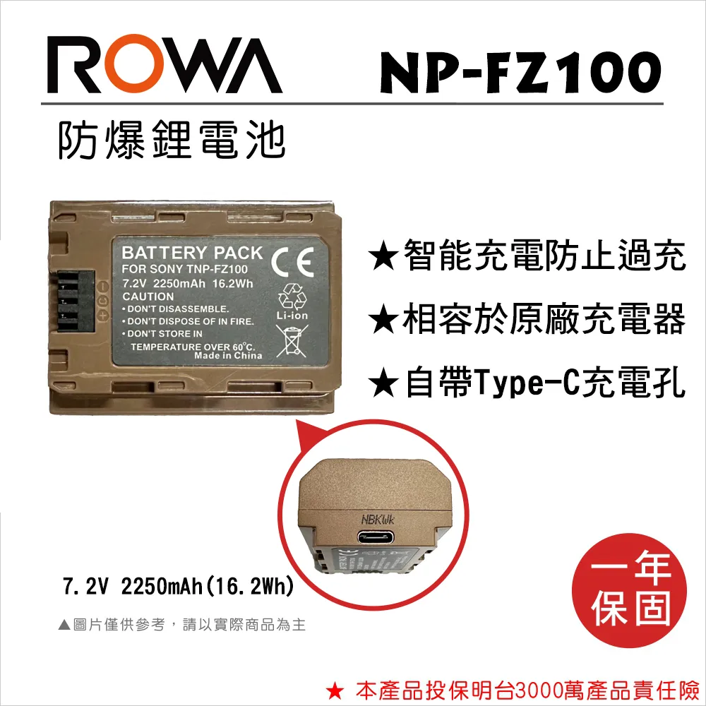ROWA 樂華 ･ FOR SONY NP-FM500H 副廠鋰電池【自帶 Type-C 充電孔】 歷史價格詳細信息