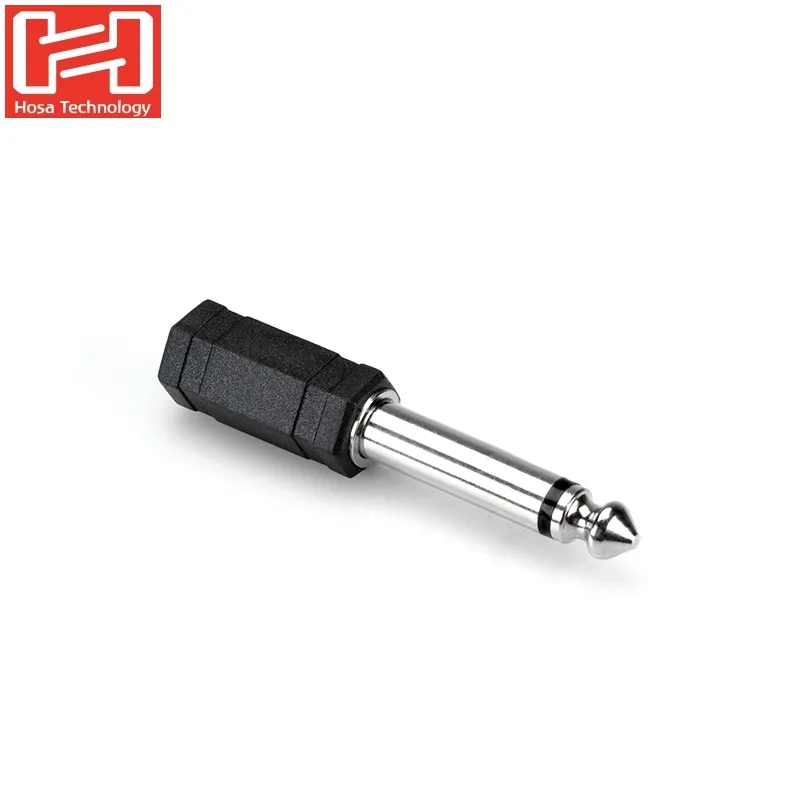 美國HOSA耳機轉接器立體聲(母)6.35mm轉3.5mm(公)立體聲音源轉接器MHE-100.5((L型,長15公分) 歷史價格詳細信息