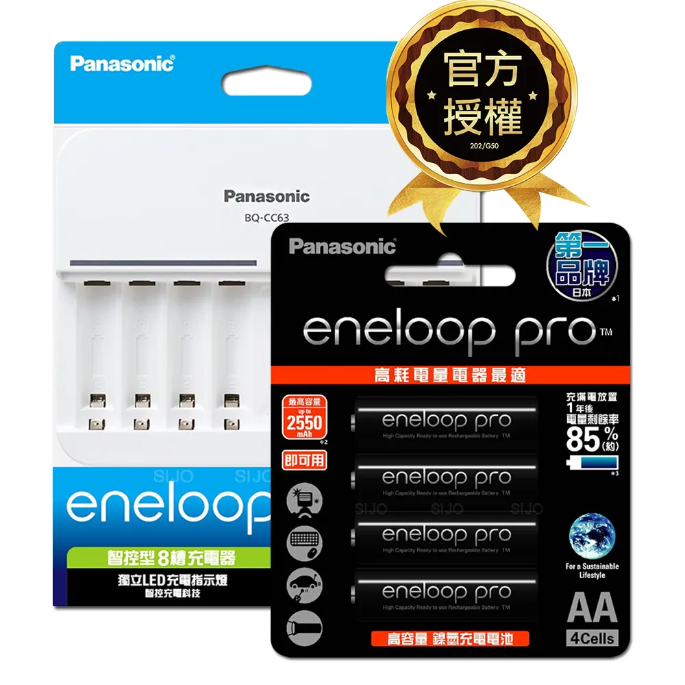【Panasonic 國際牌】BQ-CC55疾速智控4槽充電組(含eneloop pro高階4號電池8入) 歷史價格詳細信息