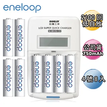 【Panasonic 國際牌】eneloop低自放電充電電池組-搭配8入液晶充電器+3號8入(BK-3MCC/4TWx2+LS08) 歷史價格詳細信息