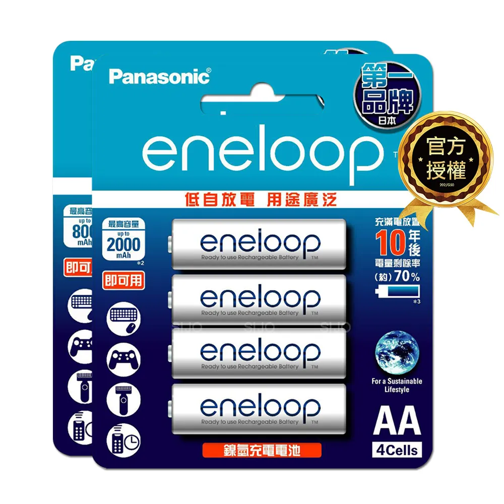 【Panasonic ENELOOP】3號 4號 充電電池組合套裝 歷史價格詳細信息