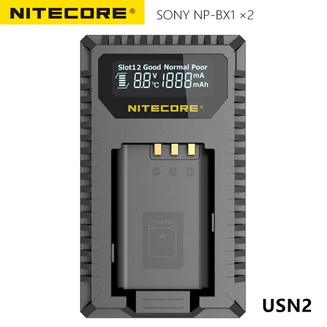 NITECORE USN2 液晶顯示 USB 雙槽充電器 For Sony NP-BX1 公司貨 歷史價格詳細信息