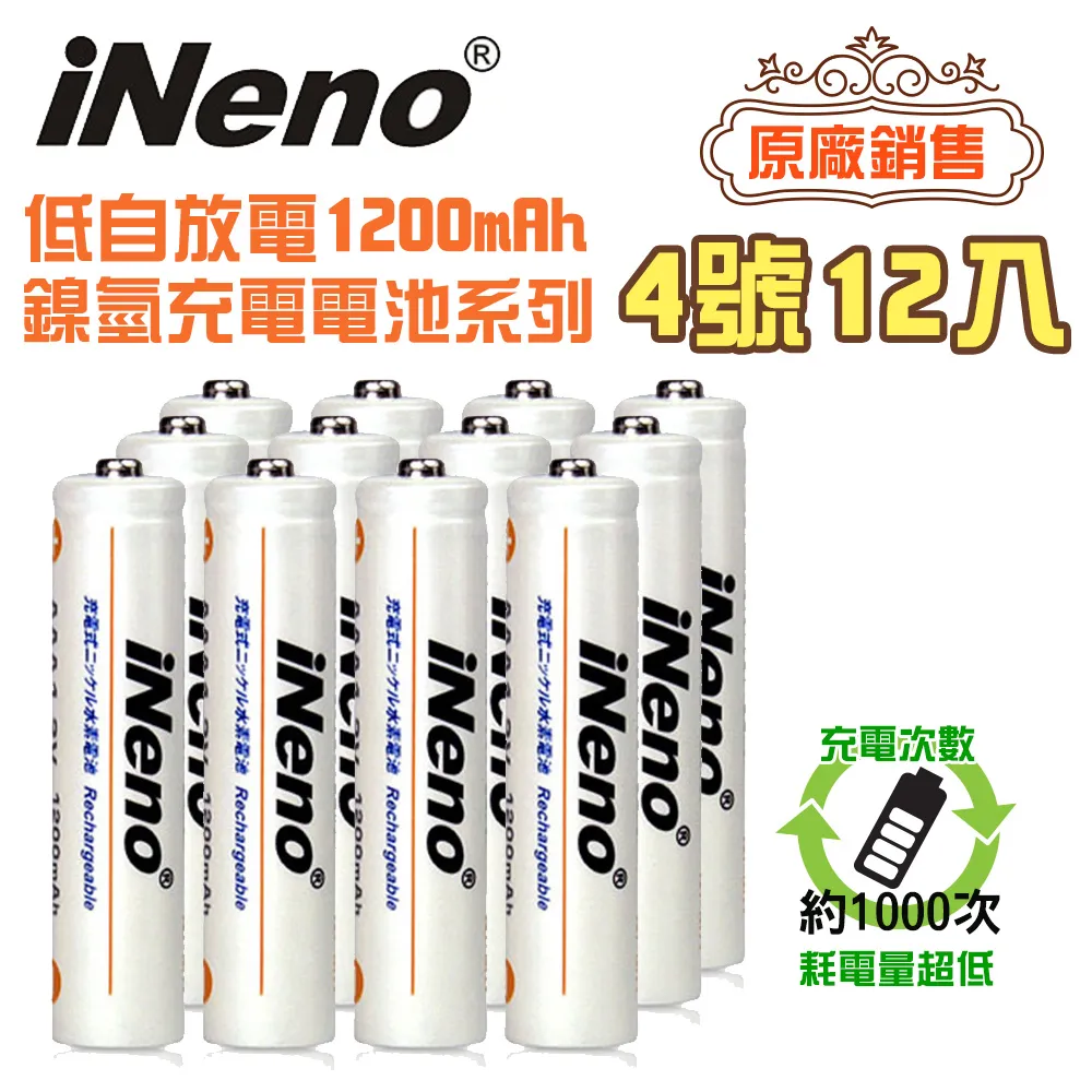 【iNeno】低自放鎳氫充電電池(3+4號各4入) 歷史價格詳細信息