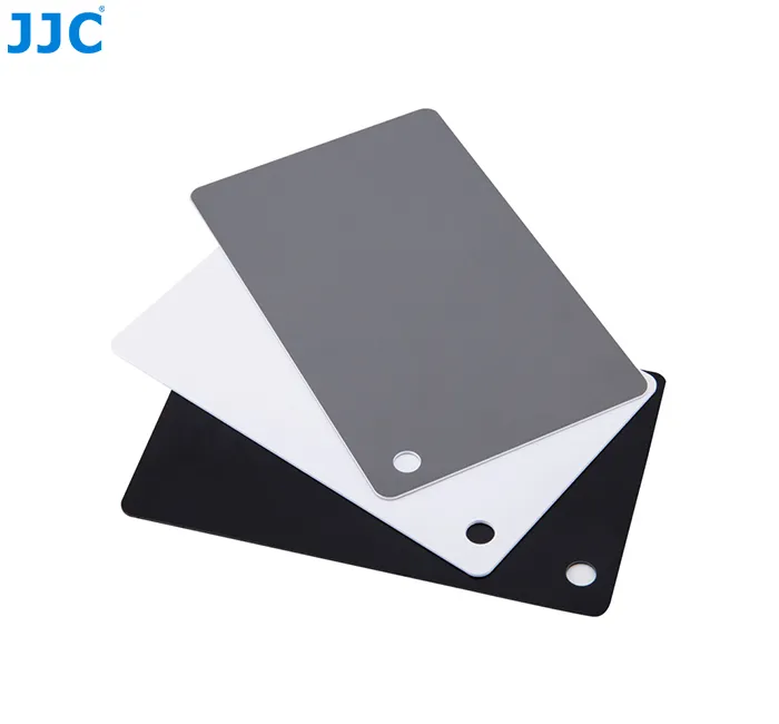 JJC GC-2  灰卡 黑卡 白卡 三合一 中灰卡 灰板 專業攝影 標準測光用  白平衡校正 可降低反差 歷史價格詳細信息