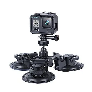 gopro相機強力三腳吸盤 hero10+小蟻 大疆運動相機三吸盤固定支架 歷史價格詳細信息