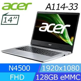 ACER Aspire1 A114-33-C53V(Celeron N4500/4G/128GB eMMC/W11 S mode/FHD/14) 歷史價格詳細信息