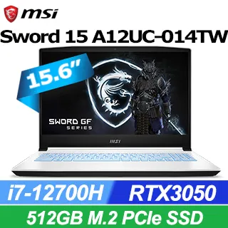 MSI Sword 15 A12UC-014TW-WW71270H8GXXDX11MA 歷史價格詳細信息