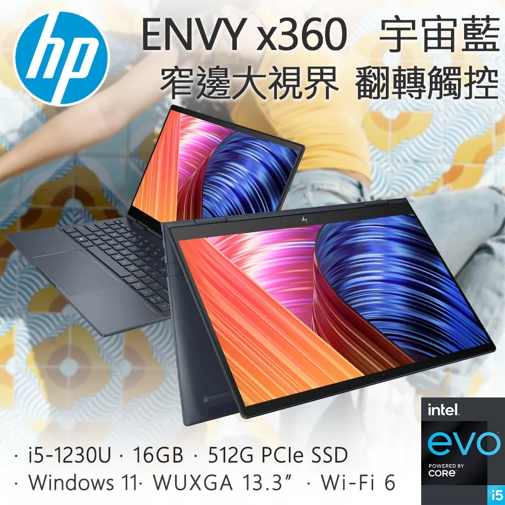 HP ENVY x360 13-bf0047TU 宇宙藍(i7-1250U/16GB/1T SSD/W11/UWVA/13.3) 歷史價格詳細信息