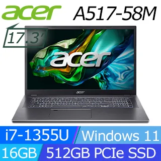 ACER Aspire 5 A517-58M-7661 灰(i7-1355U/16G/512G SSD/W11/FHD/17.3) 歷史價格詳細信息