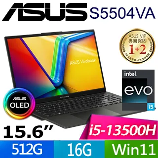 ASUS Vivobook S15 OLED S5504VA-0132K13500H 午夜黑(i5-13500H/16G/512G PCIe/W11/2.8K/OLED/15.6) 歷史價格詳細信息