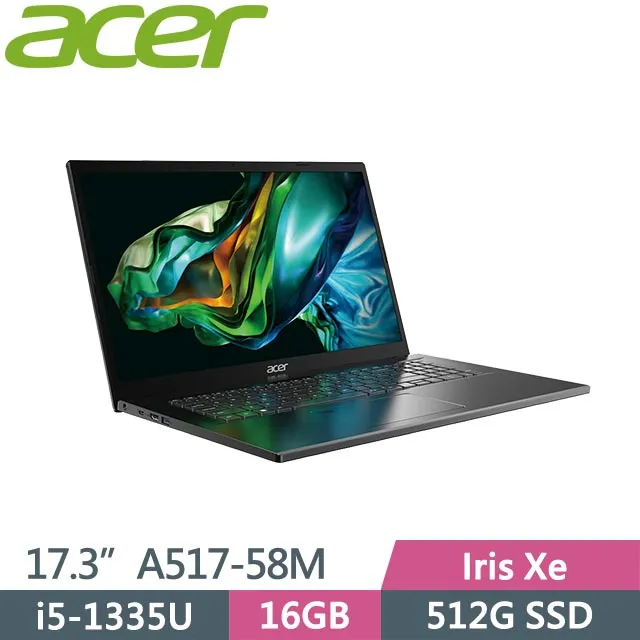 ACER Aspire 5 A517-58M-53V9 灰(i5-1335U/16G/1TB SSD/W11/FHD/17.3)特仕 歷史價格詳細信息
