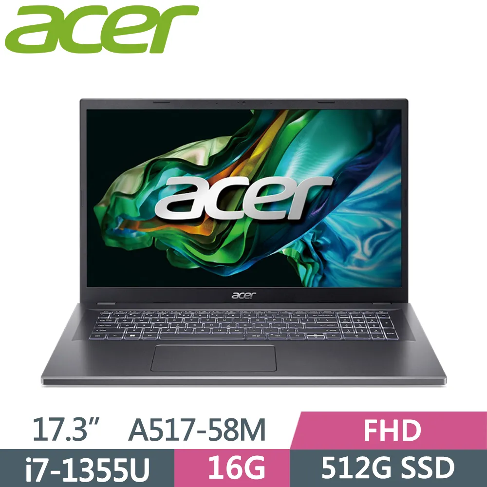 ACER Aspire 5 A517-58M-7661 灰(i7-1355U/16G/512G SSD/W11/FHD/17.3) 歷史價格詳細信息