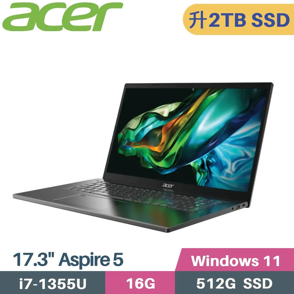 ACER Aspire 5 A517-58M-7661 灰(i7-1355U/16G/512G SSD/W11/FHD/17.3) 歷史價格詳細信息