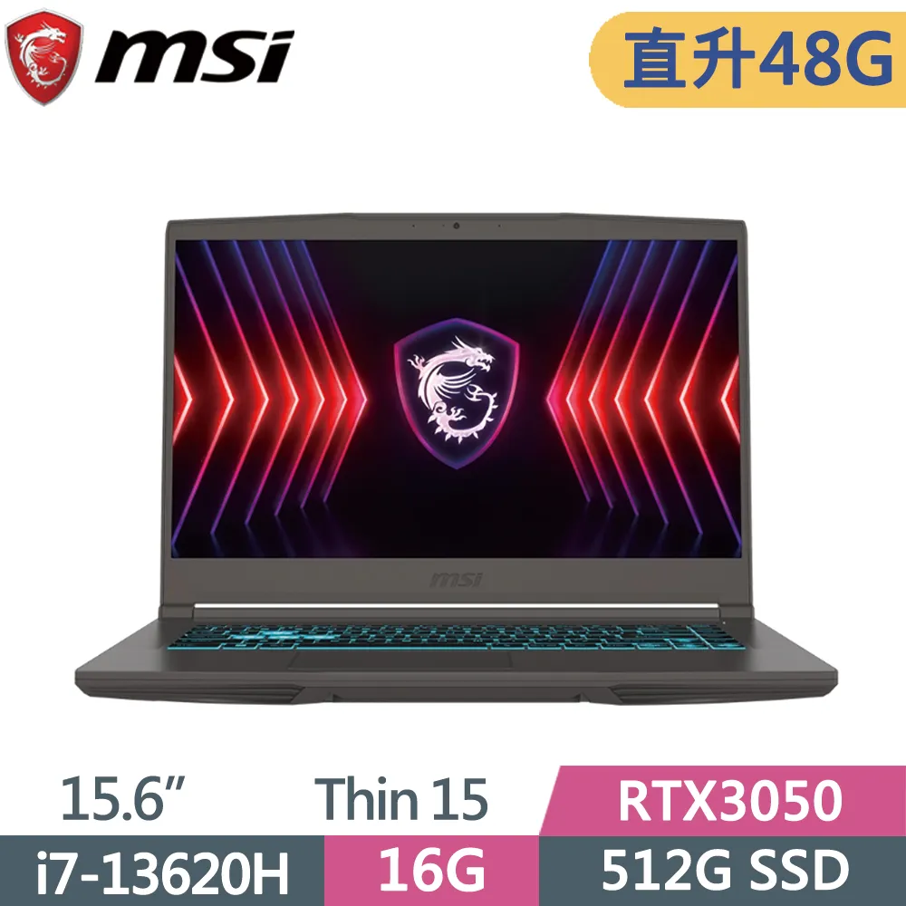 MSI微星 Thin 15 B13UC-1418TW (i7-13620H/16G+16G/512G SSD/RTX3050-4G/W11/FHD/15.6)特仕 歷史價格詳細信息