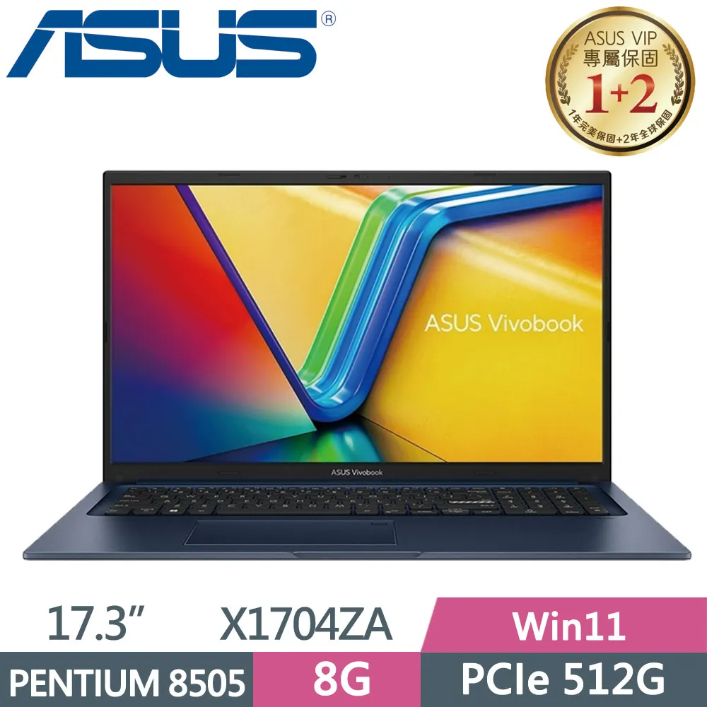 ASUS Vivobook 17 X1704ZA-0021B8505 午夜藍(PENTIUM 8505/8G/512G PCIe/W11/FHD/17.3) 歷史價格詳細信息