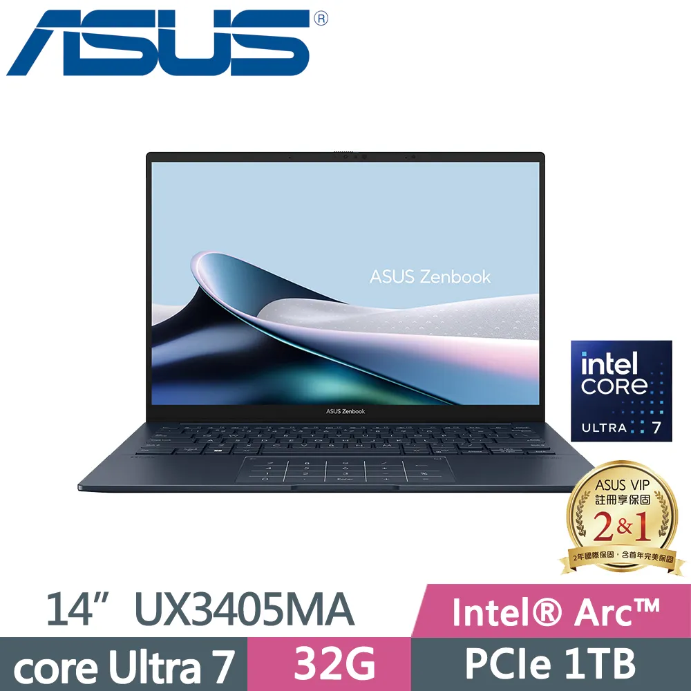 ASUS Zenbook 14 OLED UX3405MA-0142B155H 藍(Ultra 7 155H/32G/4TB/W11/EVO/14)特仕 歷史價格詳細信息