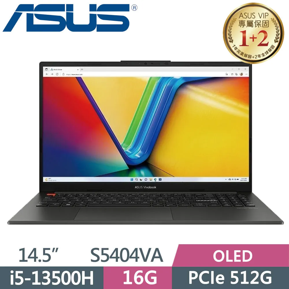ASUS Vivobook S14 OLED S5404VA-0052K13500H 午夜黑(i5-13500H/16G/512G PCIe/W11/2.8K/OLED/14.5) 歷史價格詳細信息
