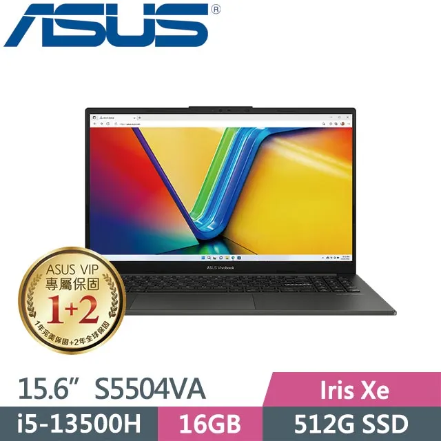 ASUS Vivobook S15 OLED S5504VA-0132K13500H 午夜黑(i5-13500H/16G/512G PCIe/W11/2.8K/OLED/15.6) 歷史價格詳細信息