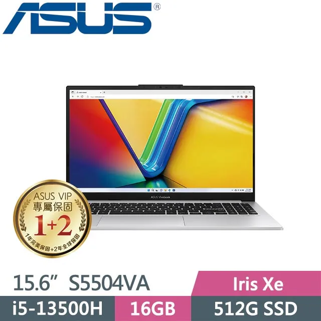 ASUS Vivobook S15 OLED S5504VA-0152S13500H 酷玩銀(i5-13500H/16G/512G PCIe/W11/2.8K/OLED/15.6) 歷史價格詳細信息
