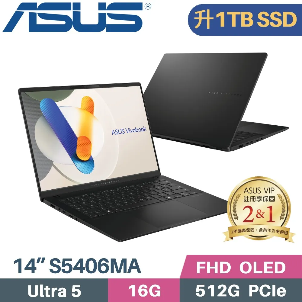 ASUS Vivobook S14 S5406MA-0078C125H (Intel Core Ultra 5 125H/16G/512G SSD/14 OLED/W11) 歷史價格詳細信息