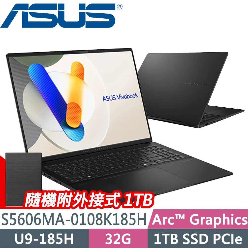 ASUS Vivobook S16 OLED S5606MA-0108K185H 極致黑(Ultra 9 185H/32G/1TB/W11/3.2K/16) 歷史價格詳細信息