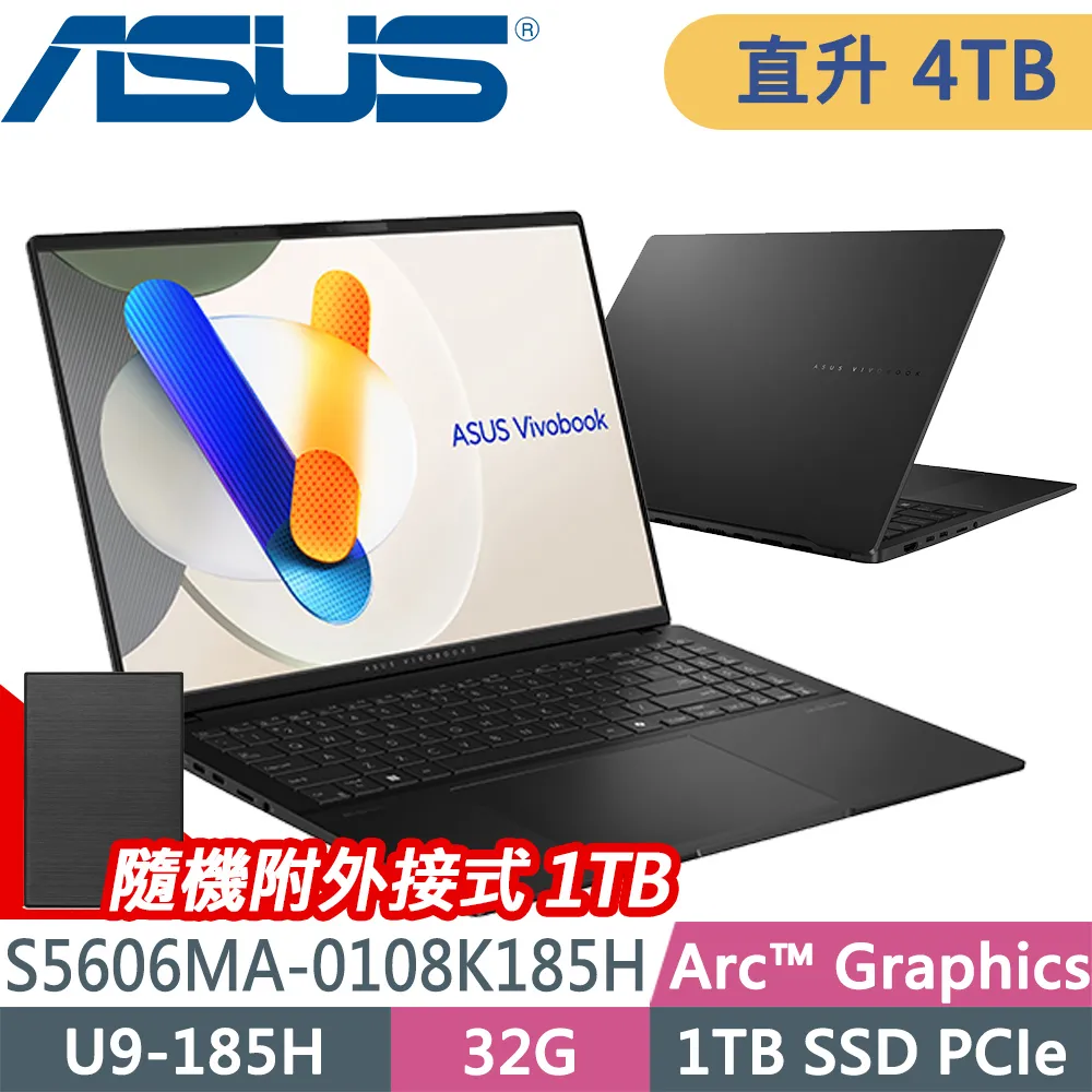 ASUS Vivobook S16 OLED S5606MA-0108K185H 極致黑(Ultra 9 185H/32G/1TB/W11/3.2K/16) 歷史價格詳細信息