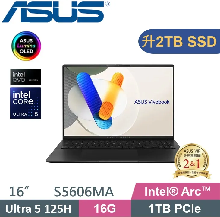 ASUS Vivobook S16 OLED S5606MA-0068B125H 迷霧藍(Ultra 5 125H/16G/4TB/W11/3.2K/16)特仕 歷史價格詳細信息