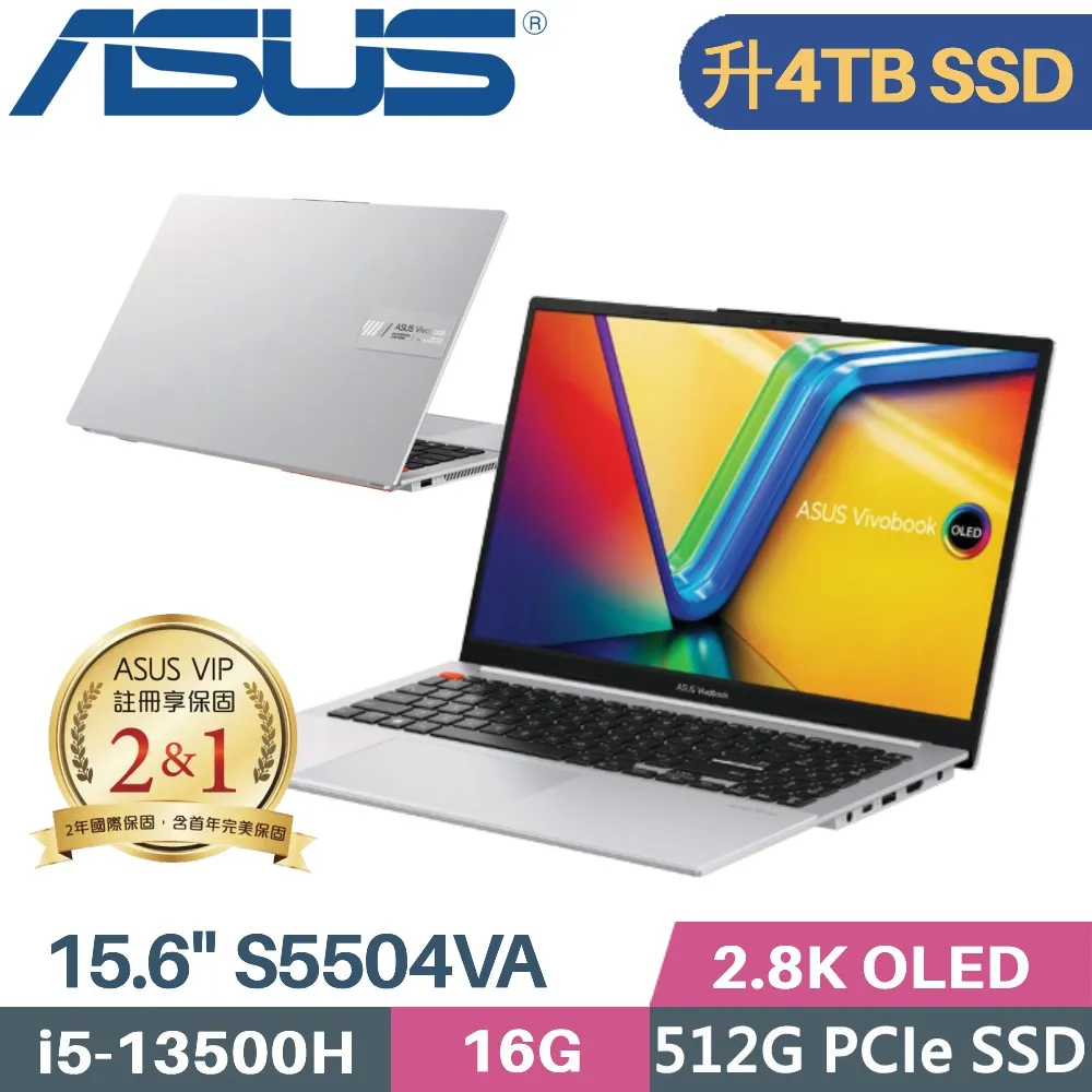ASUS Vivobook S15 S5504VA-0152S13500H 酷玩銀(i5-13500H/16G/512G SSD/W11/2.8K/OLED/EVO/15.6) 歷史價格詳細信息