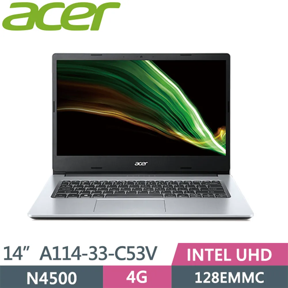 Acer Aspire1 A114-33-C53V 銀(N4500/4G+8G/128G/14 ”HD/Win11)特仕 歷史價格詳細信息