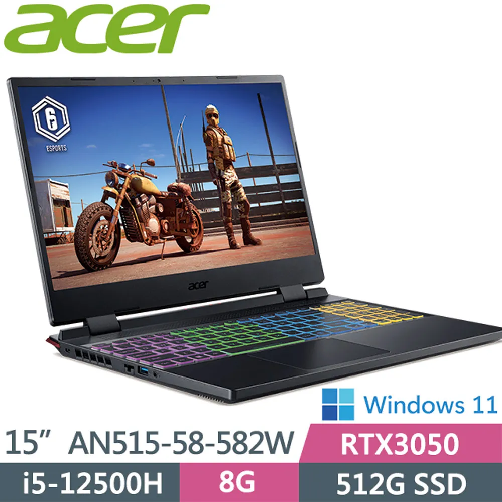 ACER Nitro5 AN515-58-582W 黑(i5-12500H/8G/RTX3050-4G/512G PCIe/W11/FHD/144Hz/15.6) 歷史價格詳細信息