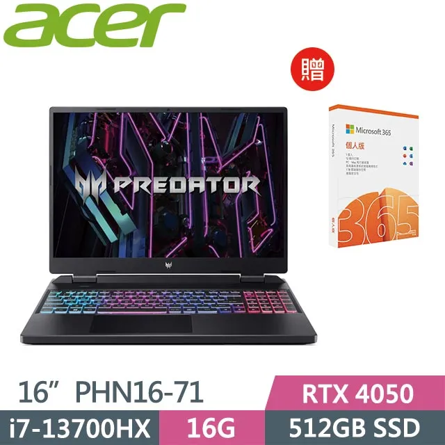 acer Predator Helios Neo PHN16-71-79C7 /i7-13700HX/RTX4060 歷史價格詳細信息