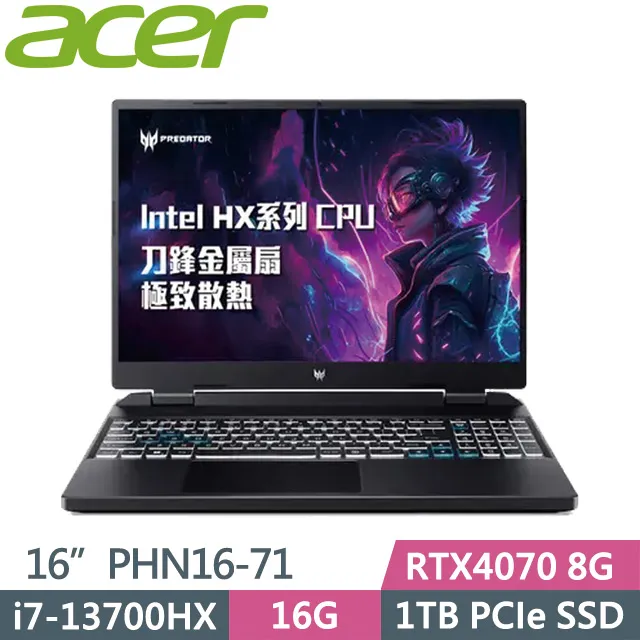 acer Predator Helios Neo PHN16-71-79C7 /i7-13700HX/RTX4060 歷史價格詳細信息