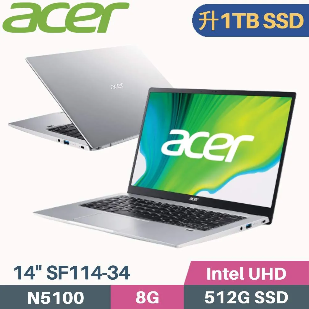acer Swift1 SF114-34-C4Q4 鈦空銀 宏碁超值輕薄筆電/N5100/8G/14吋 領卷折 歷史價格詳細信息