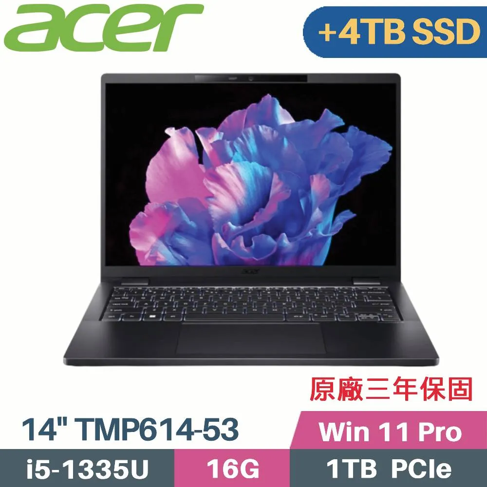 Acer 宏碁 TravelMate P6 TMP614-53-50XL(i5-1335U/16G/1TB+500G SSD/Win11 Pro/14)特仕筆電 歷史價格詳細信息