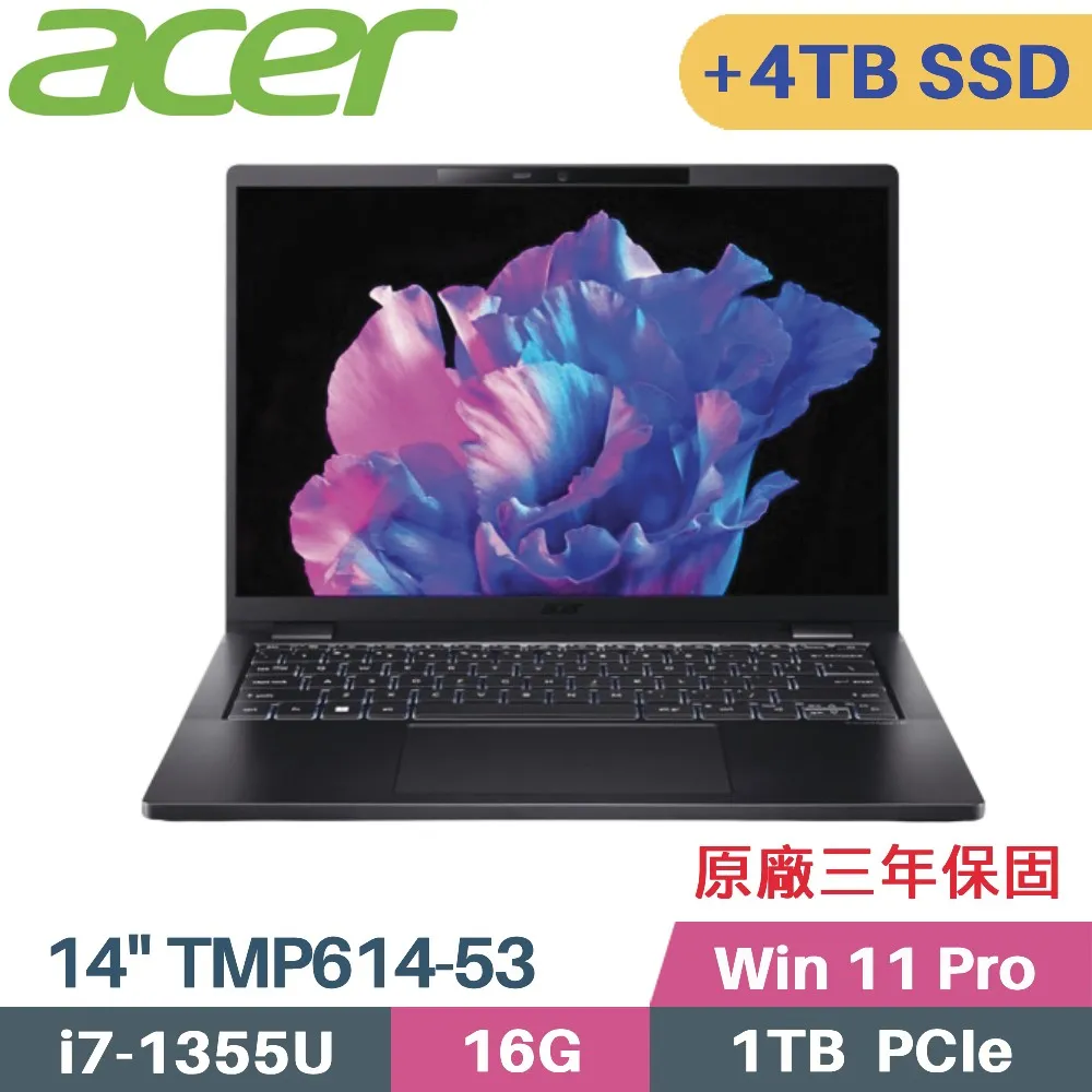 Acer 宏碁 TravelMate P6 TMP614-53-50XL(i5-1335U/16G/1TB+1TB SSD/Win11 Pro/14)特仕筆電 歷史價格詳細信息