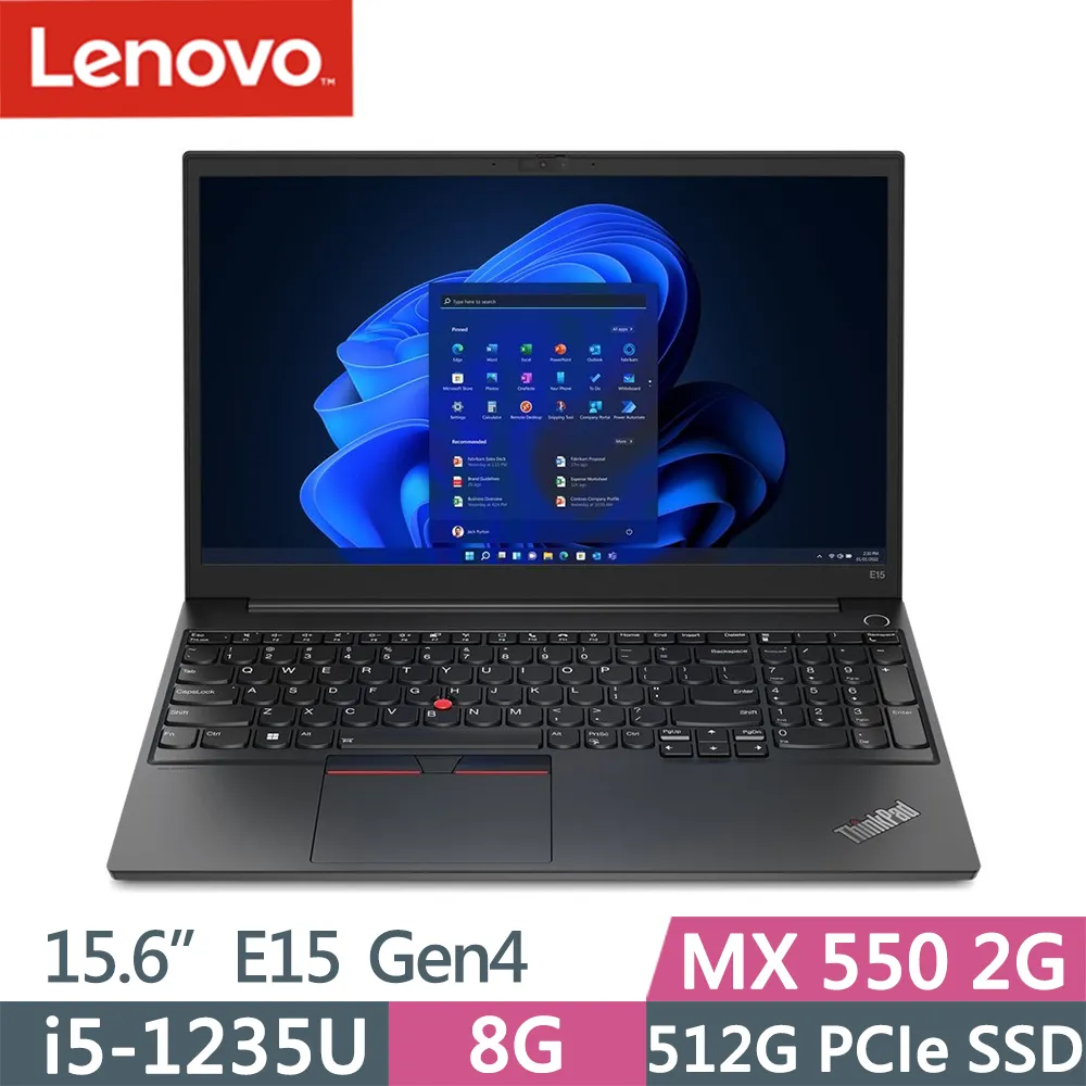 Lenovo ThinkPad E15 Gen 4 15.6吋獨顯筆電 i5 1235U 8G+8G 512G 歷史價格詳細信息