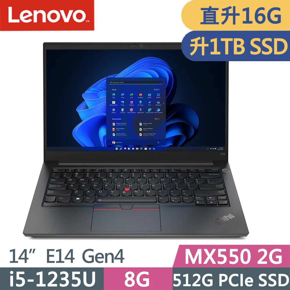 Lenovo ThinkPad E14 Gen4(i5-1240P/8G+16G/512G+512G/FHD/IPS/W11/14吋/升級三年保固)特仕 歷史價格詳細信息