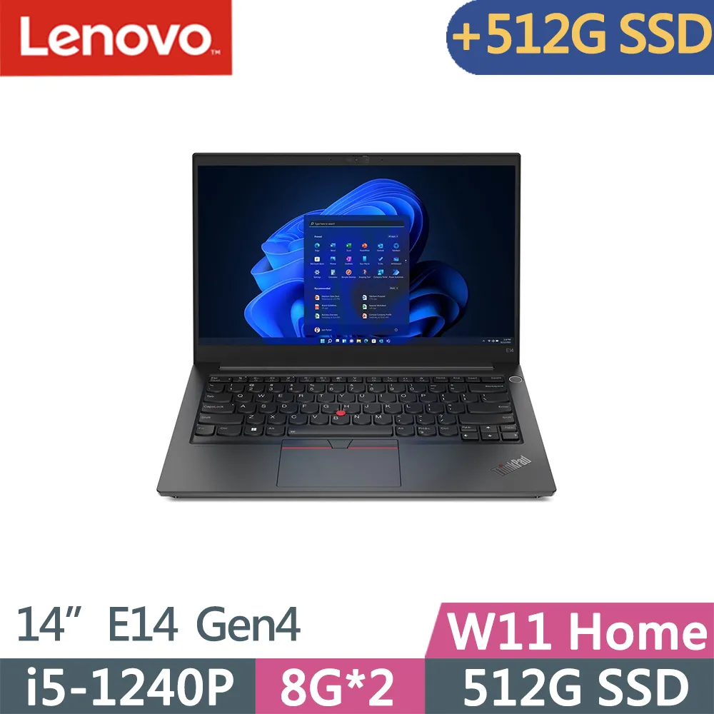 Lenovo ThinkPad E14 Gen4(i5-1240P/8G+16G/512G+512G/FHD/IPS/W11/14吋/升級三年保固)特仕 歷史價格詳細信息