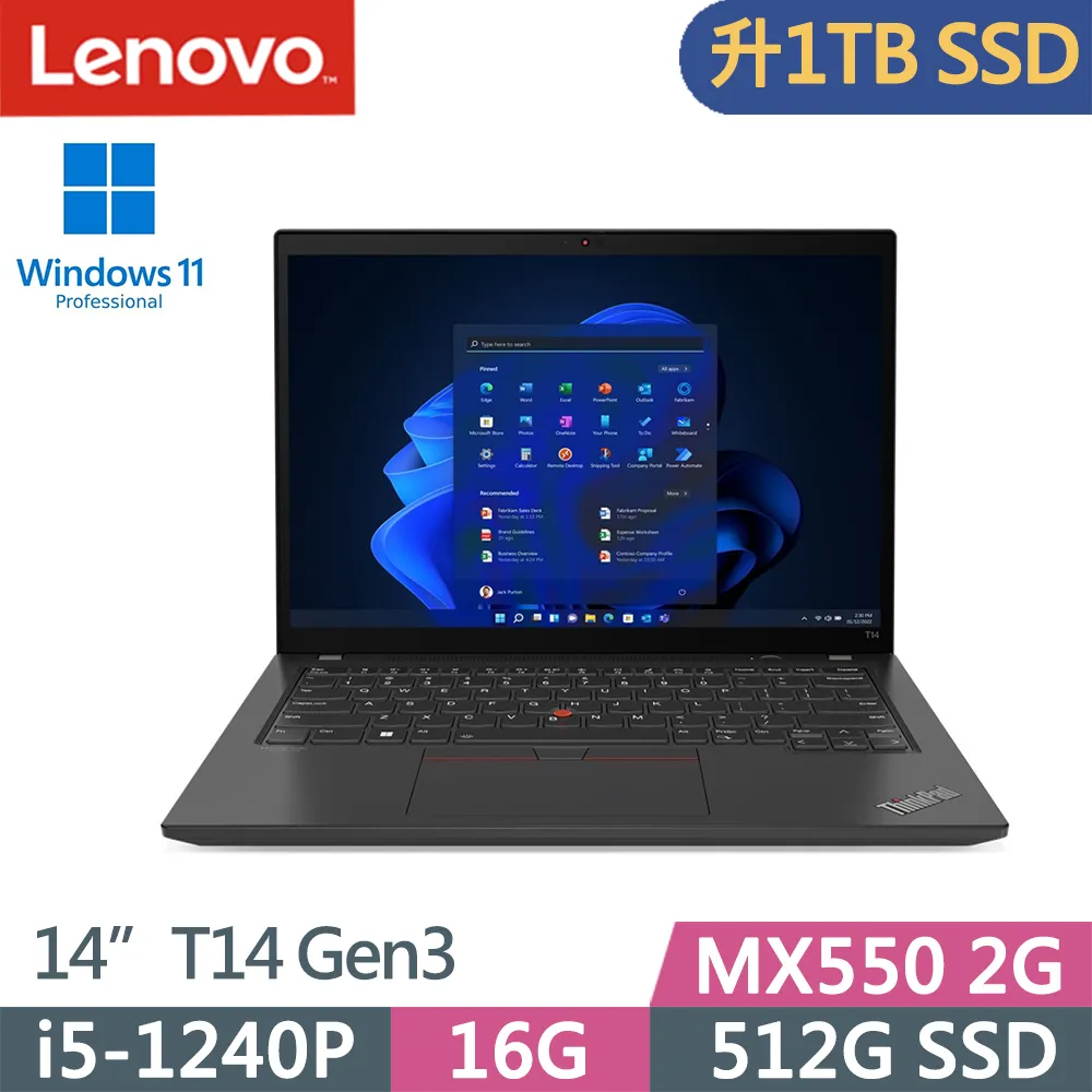 Lenovo ThinkPad T14 Gen 3 14吋獨顯筆電 i5 1240P 8G+16G 1TB SSD 歷史價格詳細信息