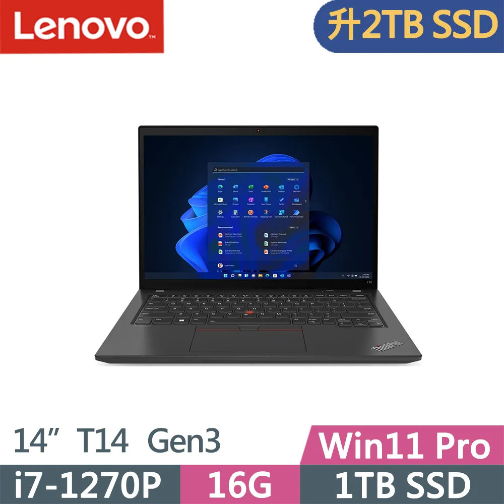 Lenovo ThinkPad T14 Gen 3 14吋獨顯筆電 i5 1240P 8G+16G 1TB SSD 歷史價格詳細信息