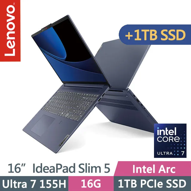 【Lenovo】16吋Ultra 7 Ai輕薄筆電(IdeaPad Slim 5/Ultra 7-155H/16G/512G SSD/W11/藍/AI PC/83DC0027TW) 歷史價格詳細信息