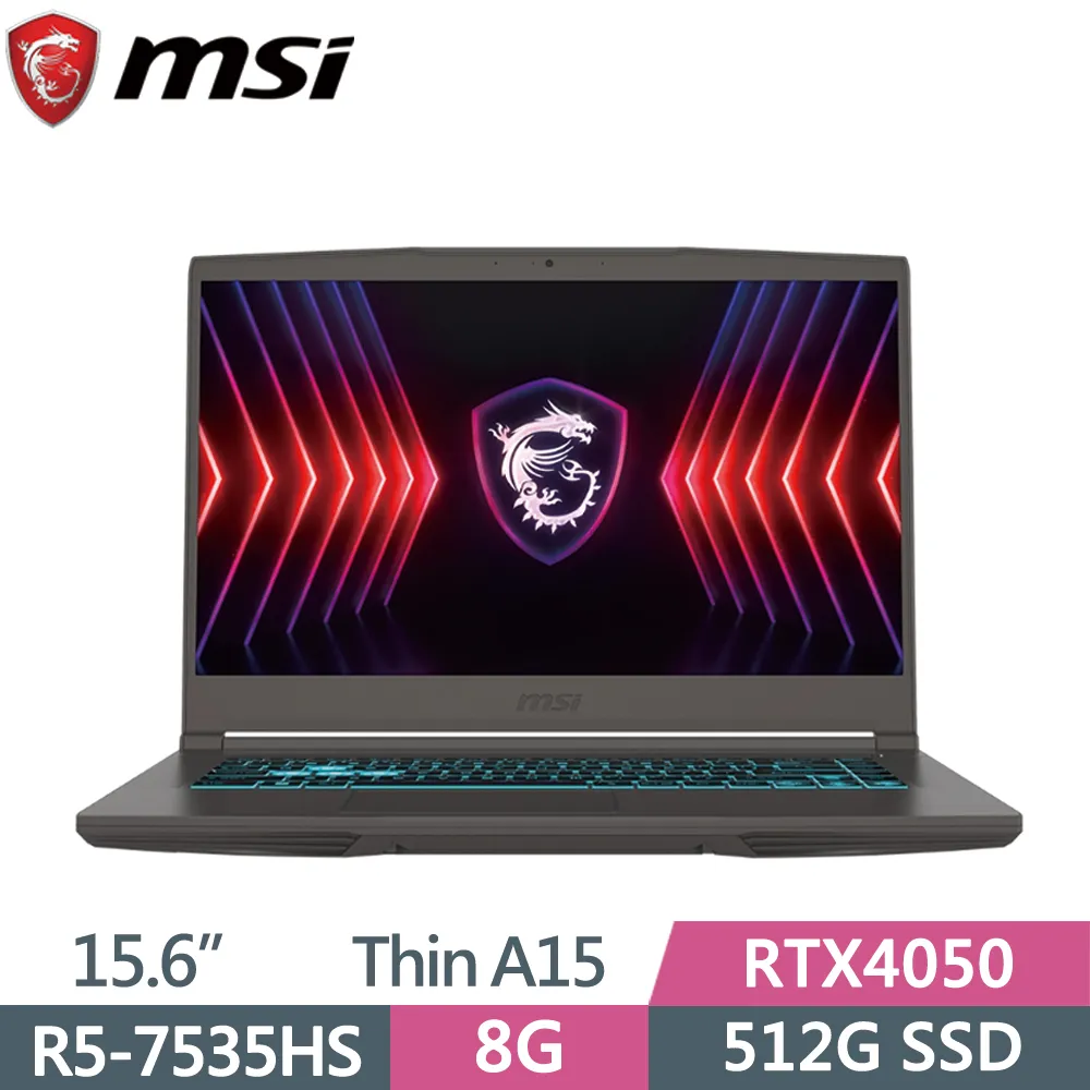 MSI微星 Thin A15 B7VE-031TW (R5-7535HS/8G/RTX4050-6G/512G SSD/W11/FHD/144Hz/15.6) 歷史價格詳細信息