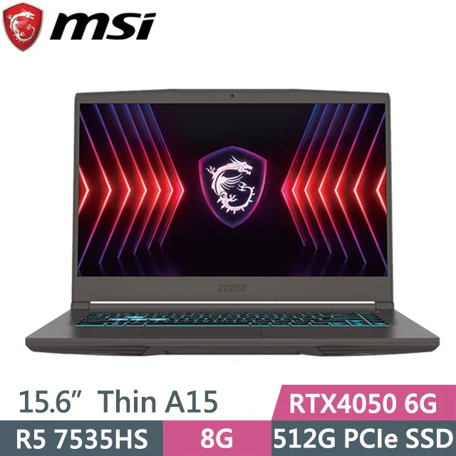 MSI Thin A15 B7VE-031TW 灰(R5 7535HS/8G/512G SSD/RTX4050 6G/15.6吋FHD/W11)電競筆電 價格比較,價格查詢,歷史價格詳細信息