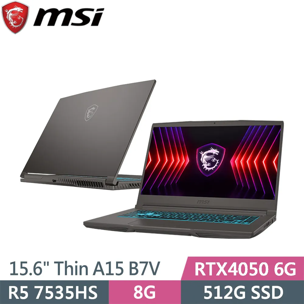 MSI微星 Thin A15 B7VE-031TW (R5-7535HS/8G/RTX4050-6G/512G SSD/W11/FHD/144Hz/15.6) 歷史價格詳細信息