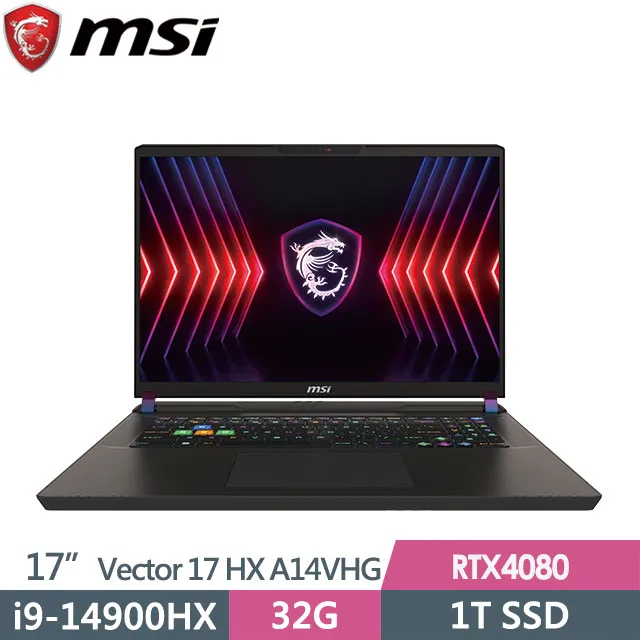 MSI Vector 17 HX A14VHG-888TW 黑(i9-14900HX/16G+16G/1TB+2TB/RTX4080 12G/17吋QHD+/W11)特仕 歷史價格詳細信息