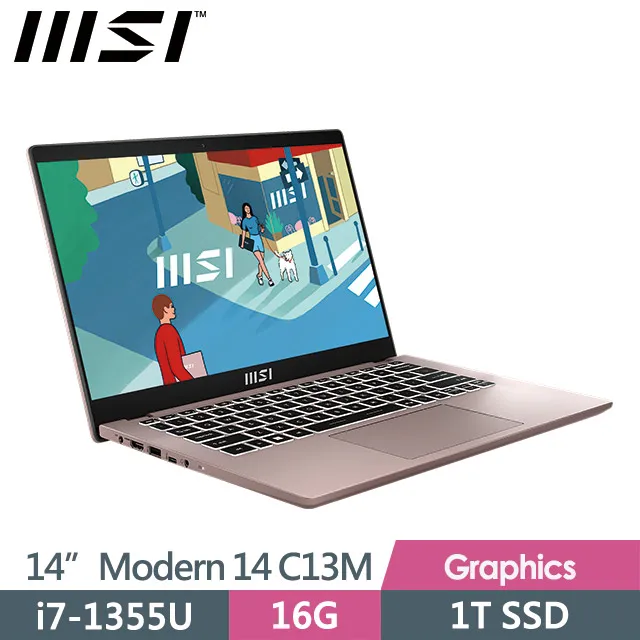 MSI Modern 14 C13M-1063TW 經典黑(i5-1335U/16G/512G SSD/14吋FHD/Win11)商務筆電 歷史價格詳細信息