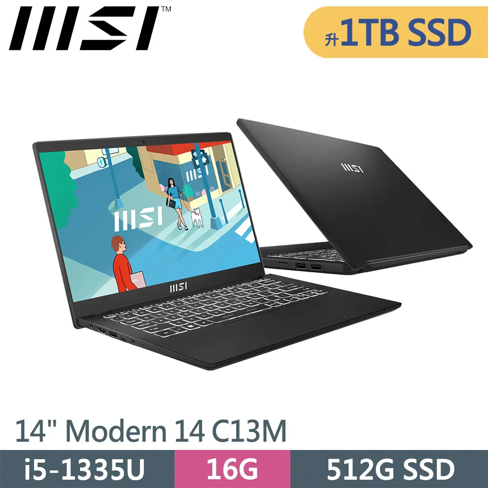 MSI微星 Modern 14 C13M-1063TW(i5-1335U/16G/512G SSD/W11/FHD/14) 歷史價格詳細信息